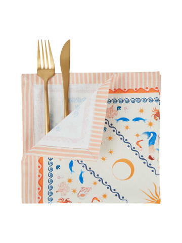 Butlers Serviette CORAL COAST 6er-Set in Multicolor