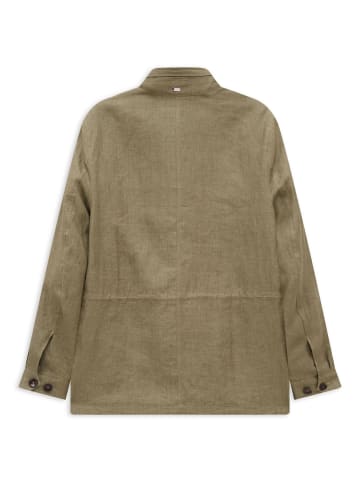 Bugatti Leinen-Jacke in 180-oliv