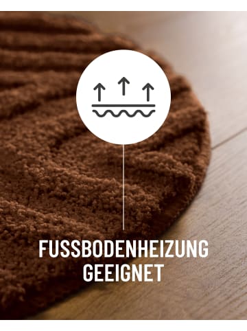 Wecon Home Badteppich Fiete in nuss braun