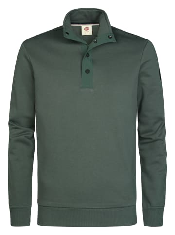 Petrol Industries Sweatshirt mit Knopfleiste forgecore in Grün