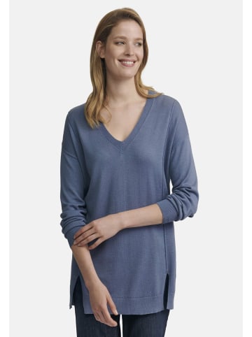 EMILIA LAY Strick-V-Pullover Pullover in taubenblau