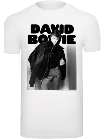 F4NT4STIC T-Shirt David Bowie Jacket Photograph in weiß