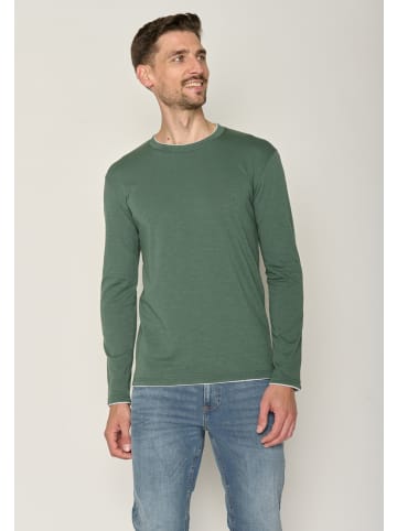 GreenBomb Longsleeve Basic in Dschungel Grün