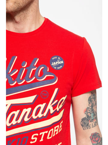 Akito Tanaka Akito Tanaka T-Shirt mit Frontprint Tokio Beach in rot