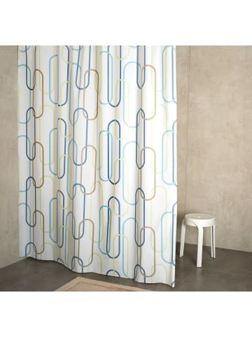 RIDDER Duschvorhang Folie Clip inkl. Duschvorhangringe multicolor 180x200 cm