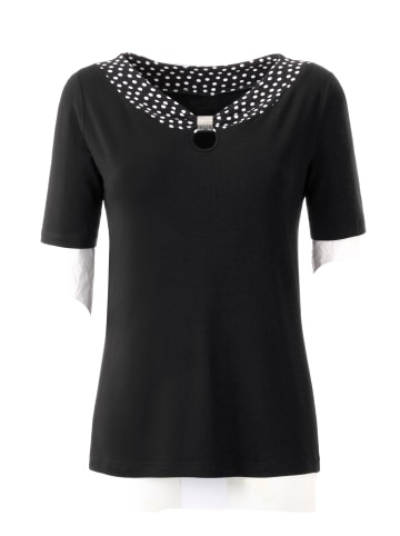 WITT WEIDEN Kurzarmshirt in schwarz