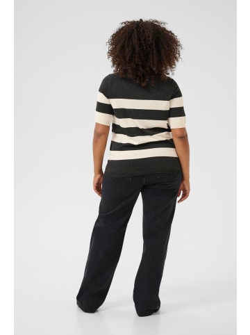 KAFFE curve Strickpullover KClizzy Regular fit in DGM/Turtledove Wide Stripe