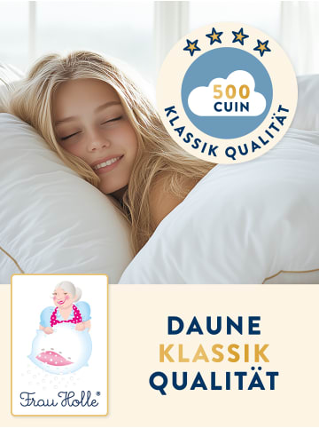 Frau Holle KLASSIK Kopfkissen ''MEDIUM'' in Weiß