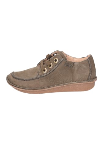 Clarks Schnürschuh Funny Dream in dark olive nub