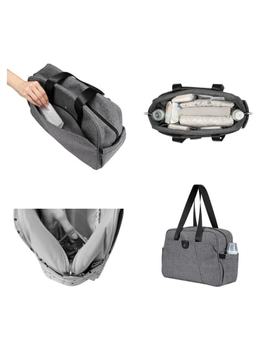 Kikkaboo Wickeltasche Chelsea in grau