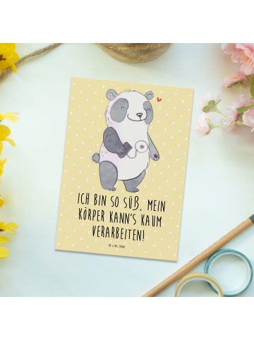 Mr. & Mrs. Panda Wanddeko Panda Insulinpumpe mit Spruch in Gelb Pastell