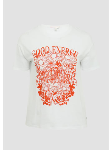 QS T-Shirt in 01D0_weiß