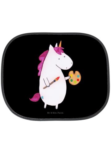 Mr. & Mrs. Panda Auto Sonnenschutz Einhorn Künstler ohne Spruch in Schwarz