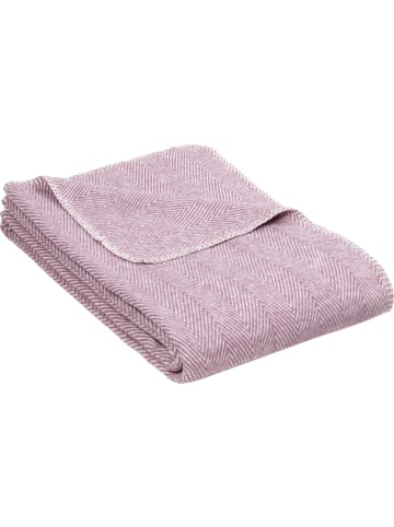 Richter Textilien Baumwolle Bio Wohndecke in mauve
