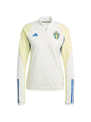 adidas Performance Trainingspullover Schweden WM 2023 in weiß / gelb