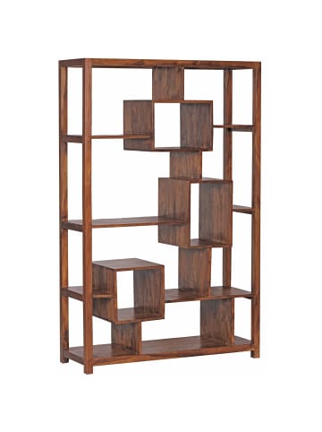 KADIMA DESIGN Bücherregal Massiv-Holz 115 x 180 cm Wohnzimmer-Regal