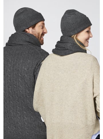 Polo Sylt Strickmütze mit gesticktem Label-Symbol in Schwarz