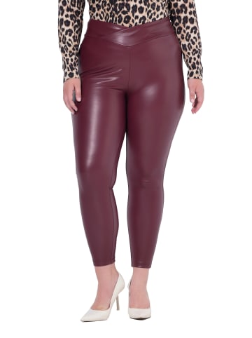 MIAMODA Leggings in dunkel weinrot