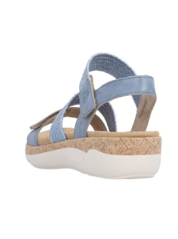 remonte Komfort Sandalen für Damen in hell-blau