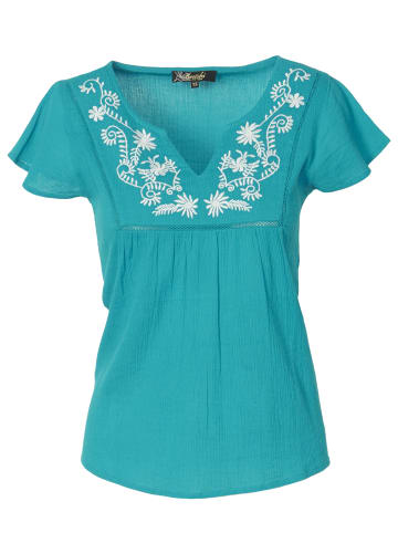 KOROSHI KURZÄRMELBLUSE in grun