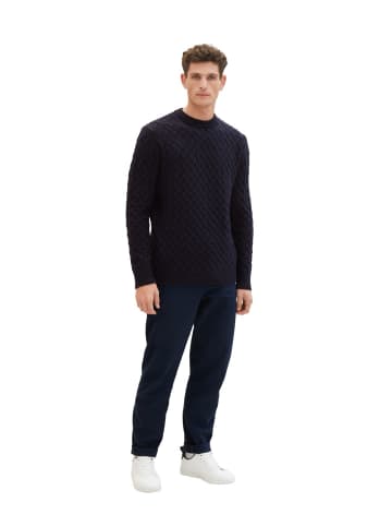 Tom Tailor Pullover COSY CABLE KNIT in Blau