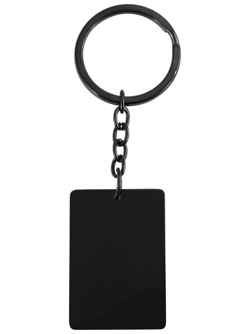 Adeliás Unisex Anhänger – Schlüssel Gravuranhänger aus Edelstahl in schwarz