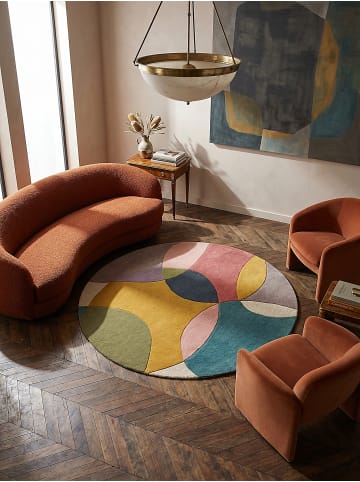 KADIMA DESIGN Teppich Wolle Handgetuftet AIRE Abstrakt Wohnzimmer Modern in Multi