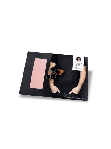 Bitz Tischset in Grau/Hellrosa