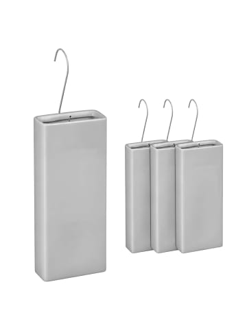 relaxdays 4 x Luftbefeuchter Heizung in Hellgrau - 400ml