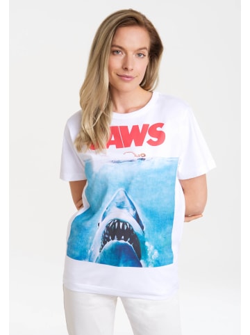 Logoshirt T-Shirt Jaws - Der weisse Hai in altweiss