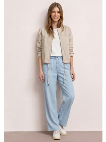 Street One Jacke im Washed-Look mit Zipper in Clay Sand