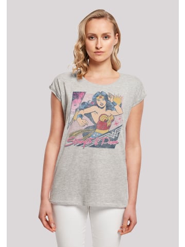 F4NT4STIC T-Shirt DC Comics Wonder Woman Strength & Power in grau meliert