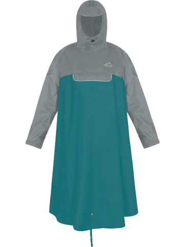 Normani Outdoor Sports Regenponcho Quibdó in Grau/Petrol