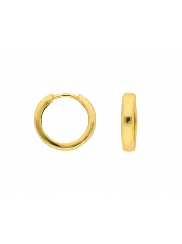 Adeliás Damen 333 Gold Ohrringe / Creolen Ø 15 mm in gold