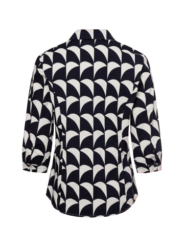 More & More Bluse in marine weiß