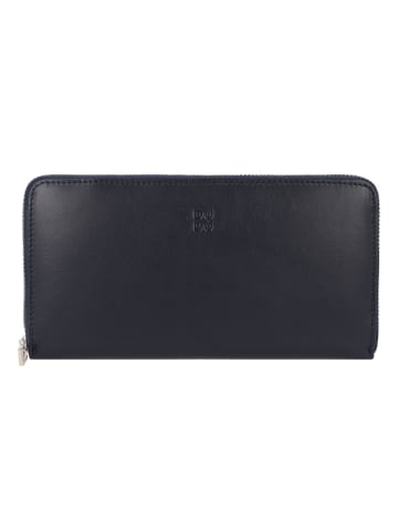 DuDu Geldbörse Leder 19 cm in navy