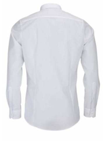 MARVELIS Langarm Business Hemd für Herren in weiß