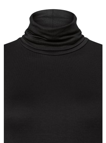 More & More softes Basic-Rollkragenshirt in black