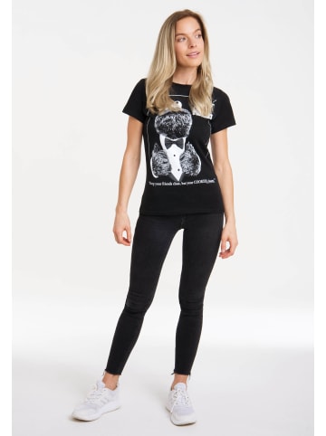 Logoshirt T-Shirts Sesamstrasse - Krümelmonster Pate in schwarz