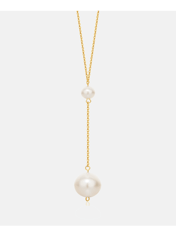 Diamant L'éternel Halskette aus 585 Gelbgold mit Perle