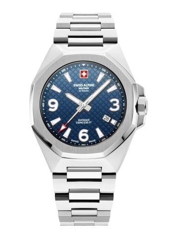 Swiss Alpine Military by Grovana Analoguhr für Herren in silber