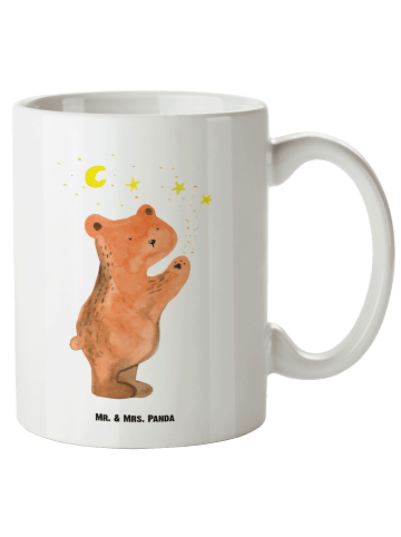 Mr. & Mrs. Panda Riesenkaffeetasse Verliebter Bär ohne Spruch in Weiß