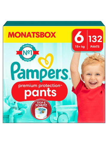 Pampers Monatsbox Pants, "Premium Protection", Größe 6, 132 Stück, 15kg+