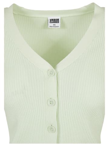 Urban Classics Urban Classics Damen Ladies Short Rib Knit Cardigan in lightmint
