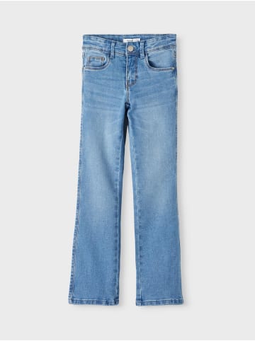 name it Mädchen Straight Leg Jeans Denim Hose NKFPOLLY in Blau