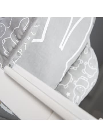 roba Sitzverkleinerer 'miffy®' - Sitzkissen für Kombihochstühle - Grau / Weiß