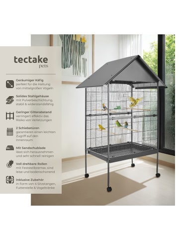 tectake Vogelhaus 168cm hoch, Spitzdach