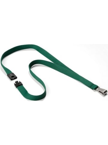 Durable Textilband Soft Colour 15mm mit Karabiner 44cm dunkelgrün Packung mit ...