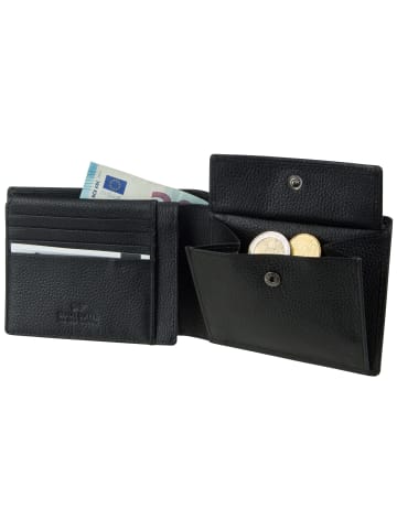 Braun Büffel Geldbörse Prato RFID in Schwarz