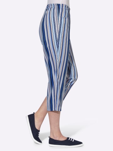 WITT WEIDEN Capri-Hose in jeansblau-gestreift